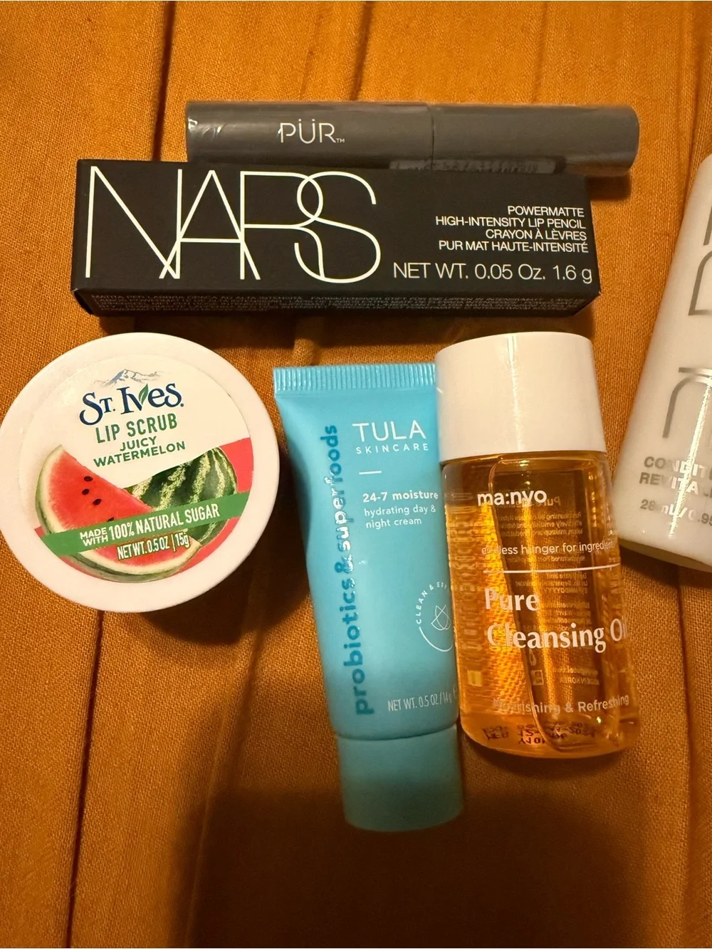 NARS & PUR Makeup + Skincare Sample Lot in White, Black, Blue, Orange, Pink